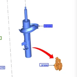 Obniżka ceny Amortyzator przedni lewy 20142019