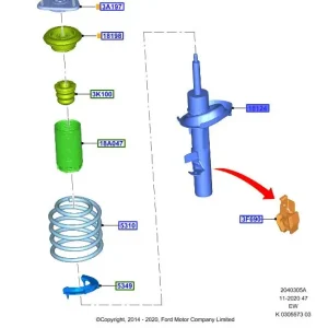 Okazja Amortyzator przedni prawy focus MK3 FORD