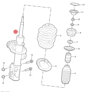 Cena promocyjna Amortyzator przód prawy