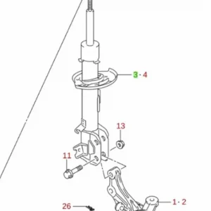 Amortyzator rh przód s.sx4 S-CROSS Suzuki - wyprzedaż Hit sprzedaży