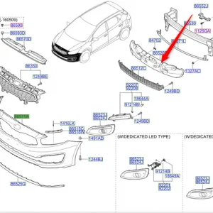 Absorber zderzaka przedniego 2015 2018 Promocja
