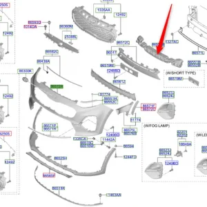 Absorber zderzaka przedniego 2028 2022 Popularny