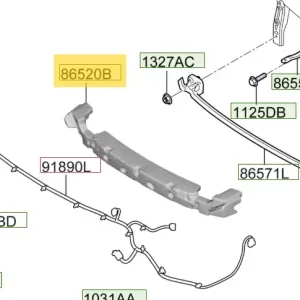 Absorber zderzaka przedniego Hyundai I30 Łatwy zwrot