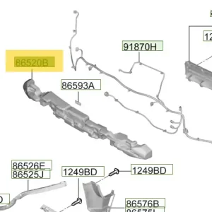 Absorber zderzaka przedniego Hyundai Tucson (2022) Hit cenowy