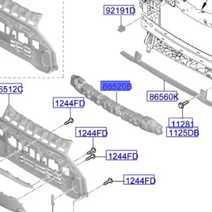 Absorber zderzaka przedniego Kia Picanto 2024 Cena promocyjna