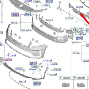 Szybka wysyłka Absorber zderzaka przedniego Kia Sorento Hybrid 20-23