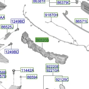 Absorber zderzaka przedniego Kia Sportage 21-25 Super okazja