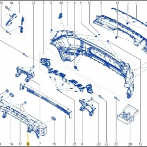 Dodaj do koszyka Absorber zderzaka tył tylnego 5 oe