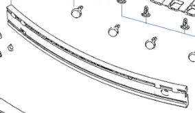 Kup teraz Belka zderzaka przód NISSAN - wyprzedaż