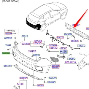 Belka zderzaka tylnego 2015 2018 Cena promocyjna