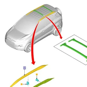 Popularny Belki bagażnik dachowy ecosport 20132023 FORD - wyprzedaż