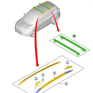 Bagażnik dachowy poprzeczki Ford Kuga 2012 2020 - wyprzedaż Dostępne od ręki