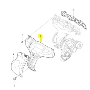 Blacha ochronna kolektora wydechowego b4204t23 B4204T9 b4204t11 Promocja