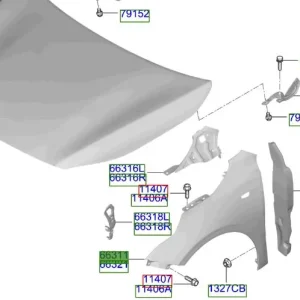 Okazja Błotnik lewy przód Kia ProCeed 20-25