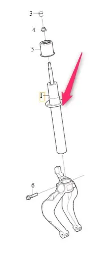 Amortyzator zawieszenia przedniego XC90 Volvo Ograniczona ilość