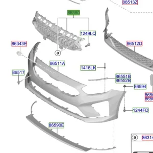 Atrapa chłodnicy Grill przedni KIA CEED 20-25 Szybka dostawa