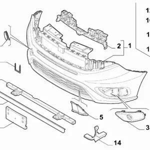 Łatwy zwrot Belka poprzeczna przednia Fiat Doblo - wyprzedaż