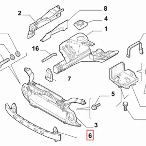 Belka poprzeczna przednia Fiat Panda - wyprzedaż Premium