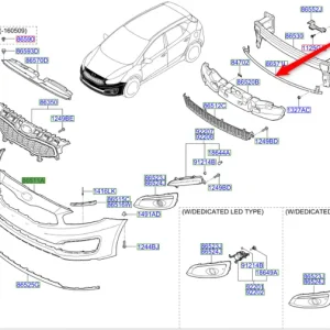 Belka wzmocnienie zderzaka przedniego 2015 2018 Ograniczona ilość