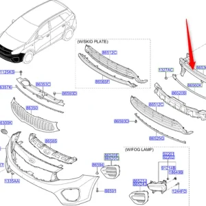 Belka zderzaka przedniego 2016 2018 Premium