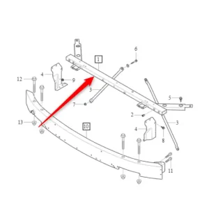 Ostatnia szansa Belka zderzaka przedniego XC90