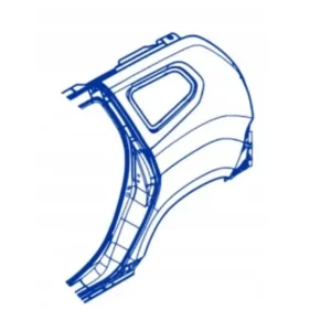 Błotnik lewy tylny DACIA DUSTER II 2 2017 2024r. lewy tył LT ASO OE Zamów dziś