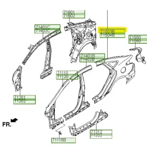 Błotnik Lewy tył Hyundai I40 (2015) - wyprzedaż Hit cenowy