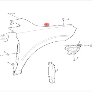 Błotnik prawy przód MG3 2024 MG Ekspresowa dostawa