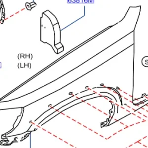 Błotnik przedni lewy Nowość
