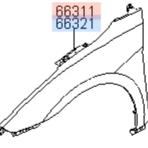 Tylko dziś Błotnik przedni lewy Hyundai