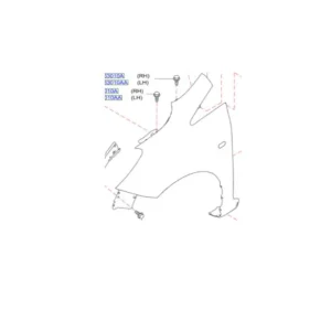 Błotnik przedni lewy NISSAN Obniżka ceny