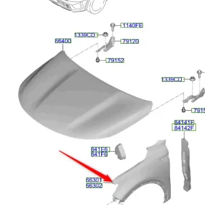 Błotnik przedni prawy Kia Sorento Hybrid 20-23 Oferta czasowa