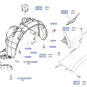 Błotnik przedni prawy NISSAN Nowość