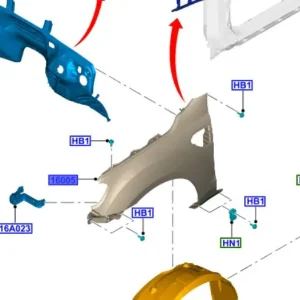 Błotnik przedni prawy ranger 2011 FORD Niska cena