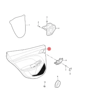 Ekspresowa dostawa Boczek drzwiowy lewy tył MG3 2024