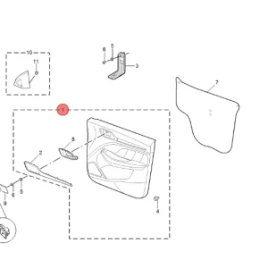 Sprawdź teraz Boczek drzwiowy prawy przód mg zs I clasic