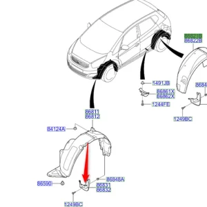 Chlapacz lewy przód 2009 2011 Bezpieczna płatność