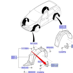 Chlapacz lewy przód carens 2016 2018 KIA Wyjątkowa oferta