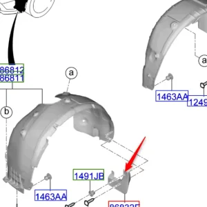 Nowość Chlapacz lewy przód Kia Sportage 20-23