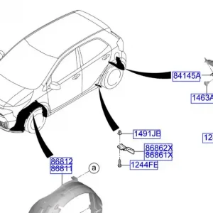 Chlapacz lewy tył Kia Picanto 2024 Okazja