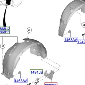 Wyprzedaż Chlapacz tylny prawy Kia Sportage Hybrid 20-23