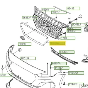 Chromowana osłona grilla Hyundai I30 (2017) Nie przegap