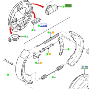 Wyjątkowa oferta Cylinderek hamulca tylnego transit 002014