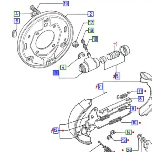 Nowy Cylinderek hamulca tylnego transit 8591 FORD - wyprzedaż