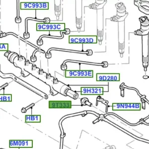 Czujnik ciśnienia paliwa Ford Transit 2006 2014 - wyprzedaż Taniej