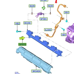 Czujnik ciśnienia wtrysku paliwa Ford Mustang 2015 2023 - wyprzedaż Promocja
