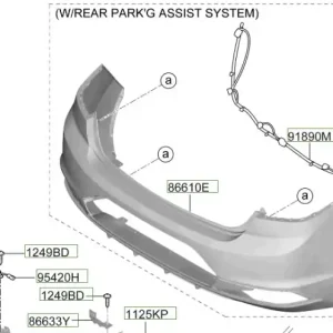 Super okazja Czujnik parkowania Hyundai Elantra (2019) OE