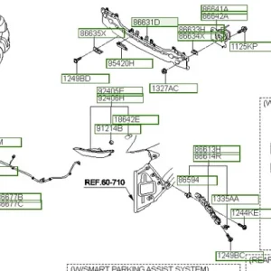 Czujnik parkowania Hyundai Tucson - wyprzedaż Popularny