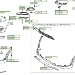 Czujnik parkowania Hyundai Tucson (2016) OE - wyprzedaż Ekspresowa dostawa