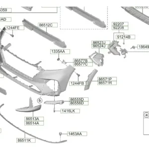 Czujnik parkowania Hyundai Tucson (2018) OE - wyprzedaż Nie przegap